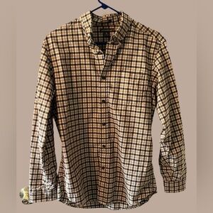 Plaid Brown Men's Shirt
